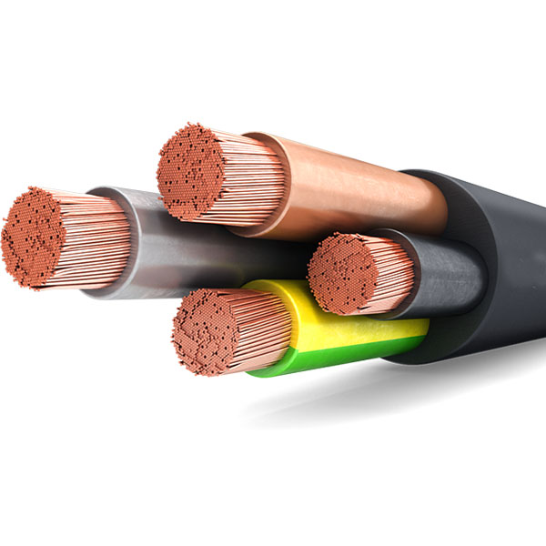H07ZZ-F flexible rubber cable,450/750V, halogen-free, flame-retardant